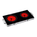 Plaque vitrocéramique 2 foyers 1800 W et 1000 W 64 x 30 cm KCP.PV2800 Kitchen Chef Professional