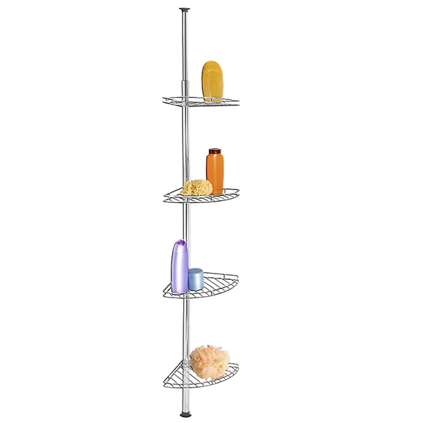 Étagère de douche télescopique acier inox 4 tablettes Wenko by Maximex