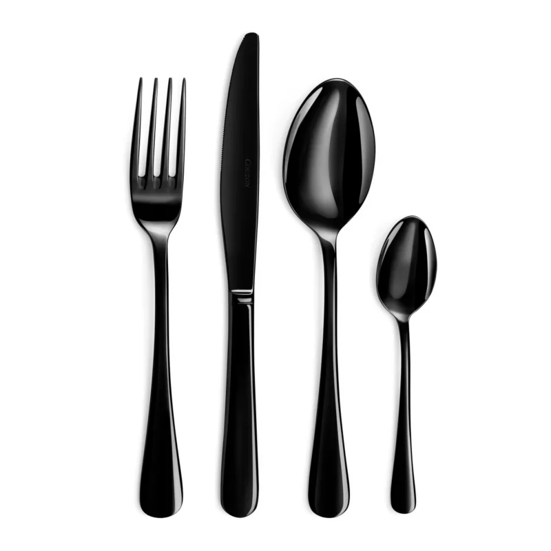 Clipper Noir - Ménagère 24 pièces Couzon