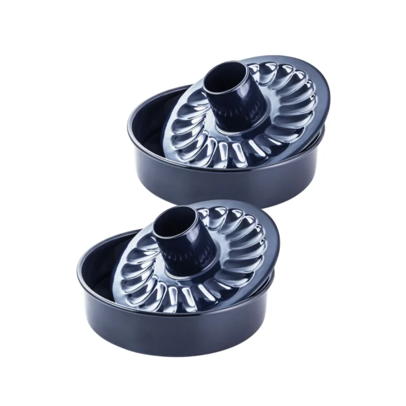 Ensemble de 2 Moules à manqué et savarin double fond 28 cm Dr. Oetker Back Liebe Dr. Oetker